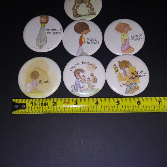 Jonathan and David Inspirational Praise the Lord Jesus Button Lot of 7 - Picture 6 of 6